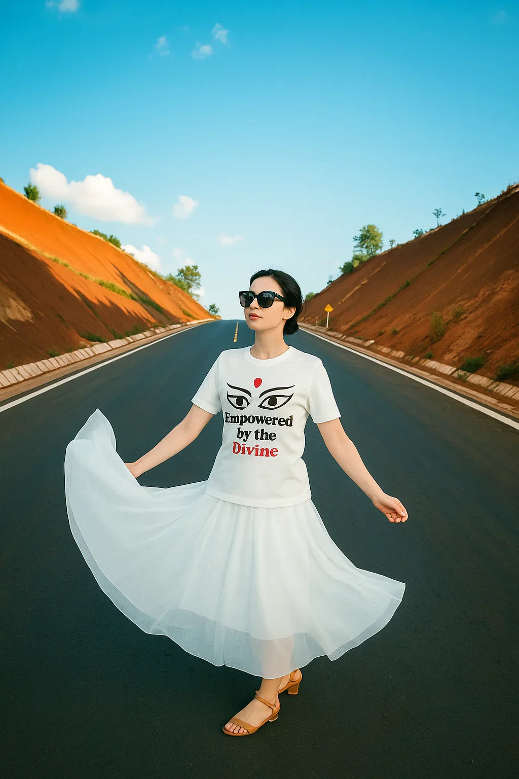 Empowered by the Divine T-Shirt – Spiritual Goddess Energy Tee for Faith & Inner Strength