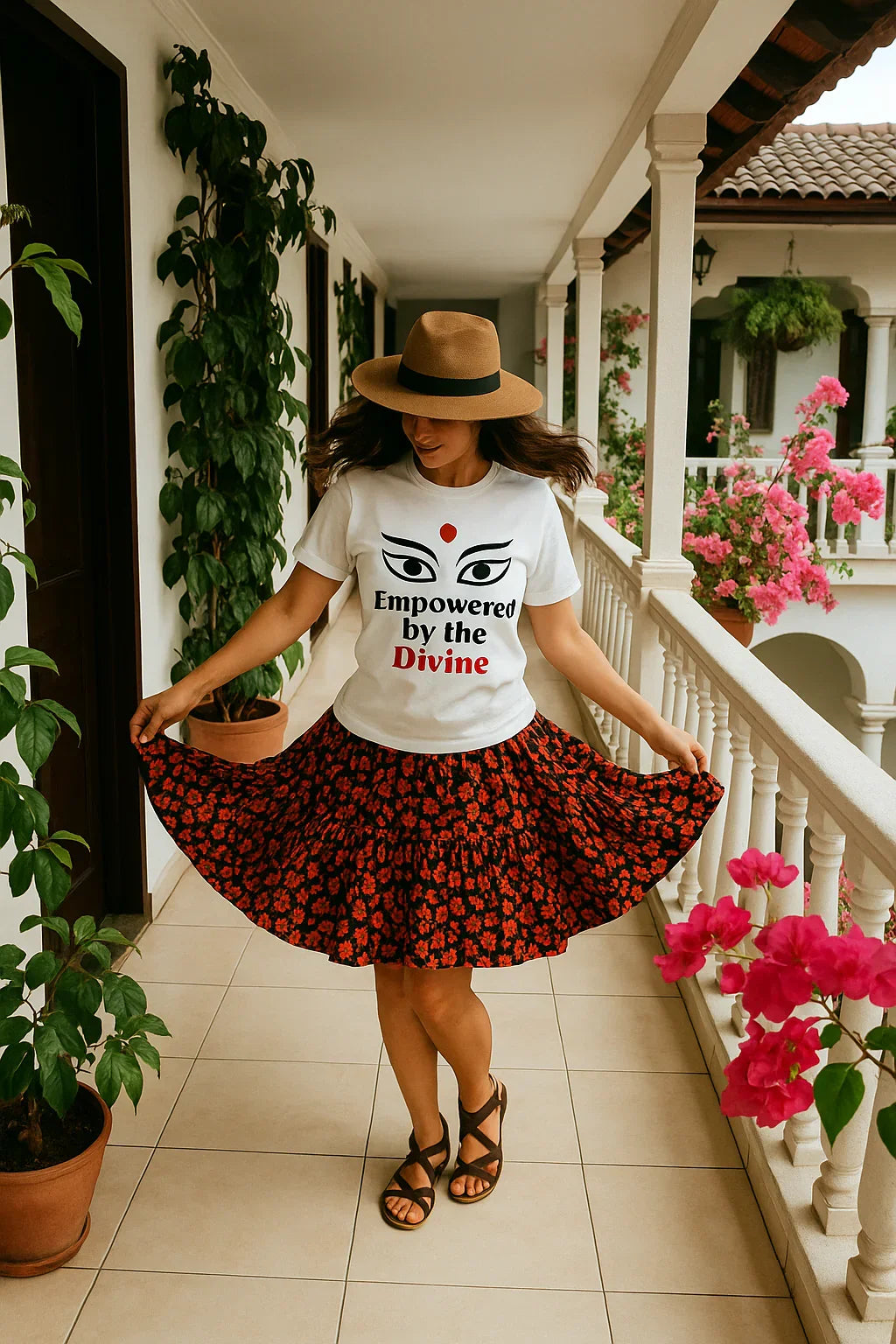 Empowered by the Divine T-Shirt – Spiritual Goddess Energy Tee for Faith & Inner Strength